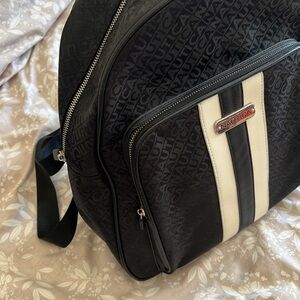 Nautica Black and Cream Men's Backpack